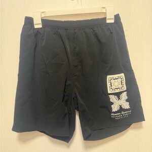 Salvage Public Black Shorts with White design